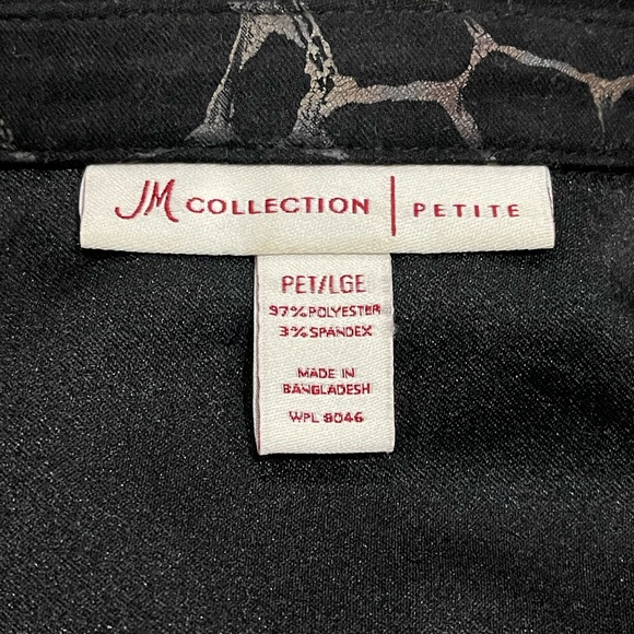 JM Collection Faux Suede 3/4 Sleeve Snap Shacket Size Large Petite - Picture 5 of 6